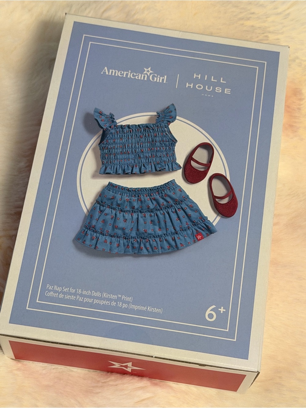 American Girl | Hill House Home (Kirsten Print) Paz Nap Set